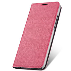 Custodia Portafoglio In Pelle Cover con Supporto T07 per Huawei P20 Lite (2019) Rosa