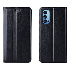 Custodia Portafoglio In Pelle Cover con Supporto T07 per Oppo Reno4 Pro 5G Nero