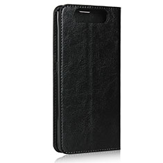 Custodia Portafoglio In Pelle Cover con Supporto T07 per Samsung Galaxy A80 Nero