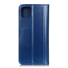 Custodia Portafoglio In Pelle Cover con Supporto T08 per Xiaomi Mi 11 5G Blu