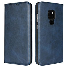 Custodia Portafoglio In Pelle Cover con Supporto T09 per Huawei Mate 20 X 5G Blu