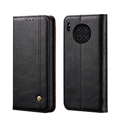 Custodia Portafoglio In Pelle Cover con Supporto T09 per Huawei Mate 30 Nero