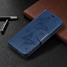 Custodia Portafoglio In Pelle Cover con Supporto T09 per Xiaomi Redmi 9i Blu