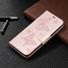 Custodia Portafoglio In Pelle Cover con Supporto T09 per Xiaomi Redmi 9i Oro Rosa