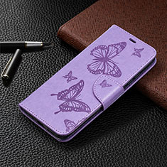 Custodia Portafoglio In Pelle Cover con Supporto T09 per Xiaomi Redmi 9i Viola