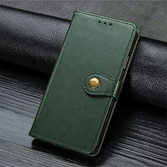 Custodia Portafoglio In Pelle Cover con Supporto T10 per Oppo K7 5G Verde