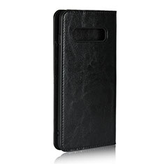 Custodia Portafoglio In Pelle Cover con Supporto T10 per Samsung Galaxy S10 Plus Nero