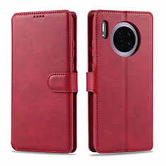 Custodia Portafoglio In Pelle Cover con Supporto T11 per Huawei Mate 30 Pro 5G Rosso