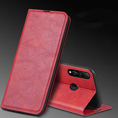 Custodia Portafoglio In Pelle Cover con Supporto T11 per Huawei P Smart+ Plus (2019) Rosso