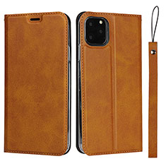 Custodia Portafoglio In Pelle Cover con Supporto T12 per Apple iPhone 11 Pro Max Arancione