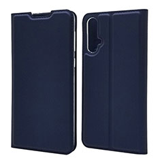 Custodia Portafoglio In Pelle Cover con Supporto T12 per Huawei Nova 5 Pro Blu