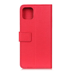 Custodia Portafoglio In Pelle Cover con Supporto T12 per Xiaomi Mi 11 5G Rosso