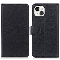 Custodia Portafoglio In Pelle Cover con Supporto T14 per Apple iPhone 15 Nero