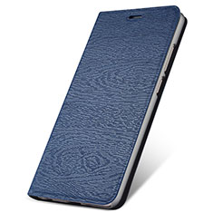 Custodia Portafoglio In Pelle Cover con Supporto T14 per Huawei P Smart+ Plus (2019) Blu