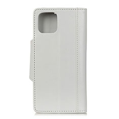 Custodia Portafoglio In Pelle Cover con Supporto T14 per Xiaomi Mi 11 Lite 5G NE Bianco