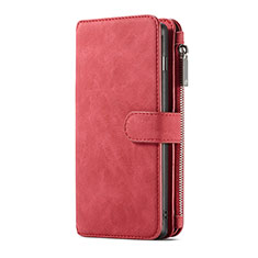 Custodia Portafoglio In Pelle Cover con Supporto T15 per Samsung Galaxy S10 Plus Rosso
