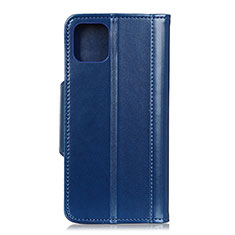 Custodia Portafoglio In Pelle Cover con Supporto T15 per Xiaomi Mi 11 Lite 5G NE Blu