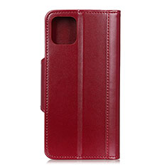 Custodia Portafoglio In Pelle Cover con Supporto T15 per Xiaomi Mi 11 Lite 5G NE Rosso