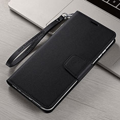 Custodia Portafoglio In Pelle Cover con Supporto T15 per Xiaomi Mi Note 10 Nero
