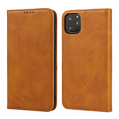 Custodia Portafoglio In Pelle Cover con Supporto T16 per Apple iPhone 11 Pro Max Arancione