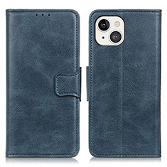 Custodia Portafoglio In Pelle Cover con Supporto T17 per Apple iPhone 14 Blu