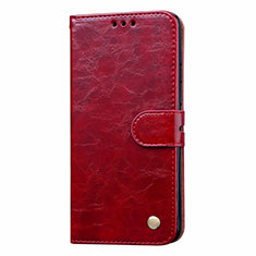 Custodia Portafoglio In Pelle Cover con Supporto T20 per Huawei P40 Rosso