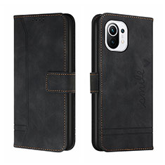 Custodia Portafoglio In Pelle Cover con Supporto T22 per Xiaomi Mi 11 Lite 5G NE Nero