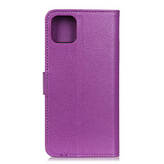 Custodia Portafoglio In Pelle Cover con Supporto T25 per Xiaomi Mi 11 5G Viola