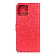 Custodia Portafoglio In Pelle Cover con Supporto T25 per Xiaomi Mi 11 Lite 4G Rosso