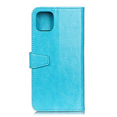 Custodia Portafoglio In Pelle Cover con Supporto T28 per Xiaomi Mi 11 Lite 5G Cielo Blu