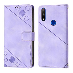 Custodia Portafoglio In Pelle Cover con Supporto Y01B per Huawei P Smart Z (2019) Viola