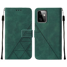 Custodia Portafoglio In Pelle Cover con Supporto Y01B per Motorola Moto G Power 5G (2023) Verde