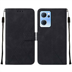 Custodia Portafoglio In Pelle Cover con Supporto Y01B per OnePlus Nord CE 2 5G Nero