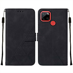 Custodia Portafoglio In Pelle Cover con Supporto Y01B per Realme 7i RMX2193 Nero