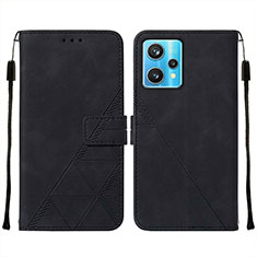 Custodia Portafoglio In Pelle Cover con Supporto Y01B per Realme 9 4G Nero