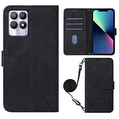 Custodia Portafoglio In Pelle Cover con Supporto Y01B per Realme Narzo 50 4G Nero