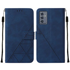 Custodia Portafoglio In Pelle Cover con Supporto Y01B per Samsung Galaxy A15 4G Blu
