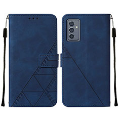 Custodia Portafoglio In Pelle Cover con Supporto Y01B per Samsung Galaxy A15 LTE Blu