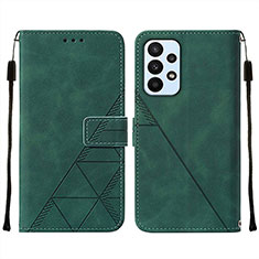 Custodia Portafoglio In Pelle Cover con Supporto Y01B per Samsung Galaxy A23 4G Verde