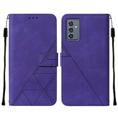 Custodia Portafoglio In Pelle Cover con Supporto Y01B per Samsung Galaxy A25 5G Viola