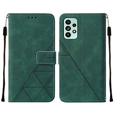 Custodia Portafoglio In Pelle Cover con Supporto Y01B per Samsung Galaxy A53 5G Verde