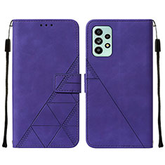 Custodia Portafoglio In Pelle Cover con Supporto Y01B per Samsung Galaxy A53 5G Viola