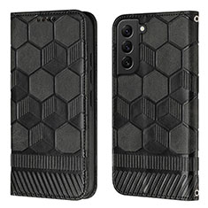 Custodia Portafoglio In Pelle Cover con Supporto Y01B per Samsung Galaxy S25 5G Nero