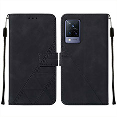 Custodia Portafoglio In Pelle Cover con Supporto Y01B per Vivo V21s 5G Nero