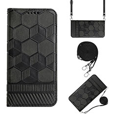 Custodia Portafoglio In Pelle Cover con Supporto Y01B per Xiaomi POCO C3 Nero