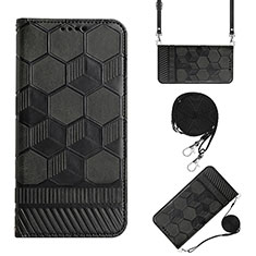 Custodia Portafoglio In Pelle Cover con Supporto Y01B per Xiaomi Redmi 9C Nero