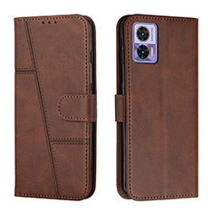 Custodia Portafoglio In Pelle Cover con Supporto Y01X per Motorola Moto Edge 30 Lite 5G Marrone