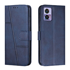 Custodia Portafoglio In Pelle Cover con Supporto Y01X per Motorola Moto Edge 30 Neo 5G Blu