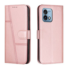 Custodia Portafoglio In Pelle Cover con Supporto Y01X per Motorola Moto G Stylus (2023) 5G Oro Rosa