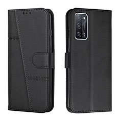 Custodia Portafoglio In Pelle Cover con Supporto Y01X per Oppo A55 5G Nero